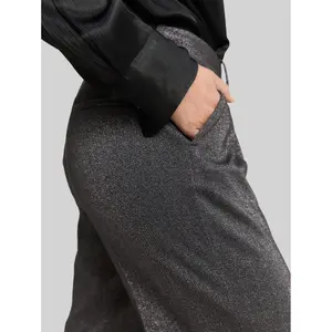 Women's Glitter Effect Wide Leg Trousers Tom Tailor Lea image-3