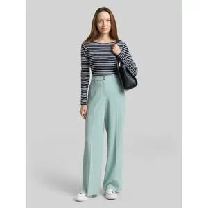 High-Waisted Trousers with Pleats Women Tom Tailor Lea image-1