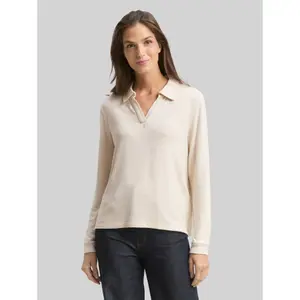 Women's long-sleeved polo shirt Tom Tailor image-1