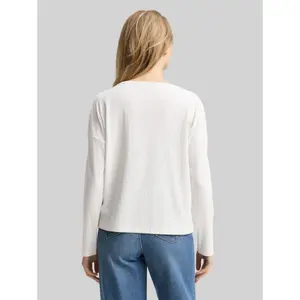 Women’s Boat Neck Ribbed T-Shirt Tom Tailor image-2
