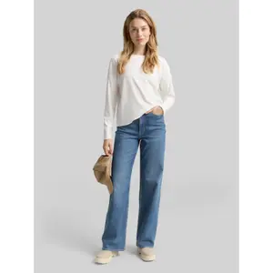 Women’s Boat Neck Ribbed T-Shirt Tom Tailor image-3