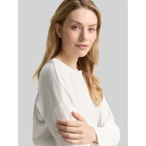 Women’s Boat Neck Ribbed T-Shirt Tom Tailor image-4