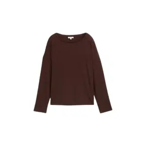 Women’s Boat Neck Ribbed T-Shirt Tom Tailor image-0