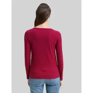 Women's long sleeve T-shirt Tom Tailor Henley image-2