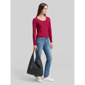 Women's long sleeve T-shirt Tom Tailor Henley image-3