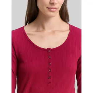 Women's long sleeve T-shirt Tom Tailor Henley image-4
