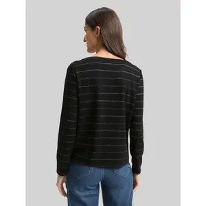 Women's Long Sleeve Glitter Striped T-shirt Tom Tailor image-2