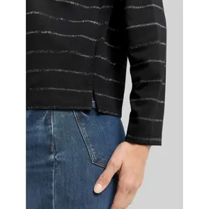 Women's Long Sleeve Glitter Striped T-shirt Tom Tailor image-4