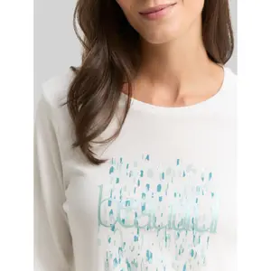Women's Long Sleeve Printed Front T-shirt Tom Tailor image-4