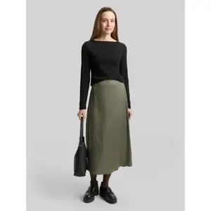 High-Waisted Satin Skirt for Women Tom Tailor image-1