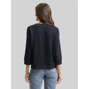 Structured Sweatshirt with 7/8 Sleeves Women Tom Tailor image-2