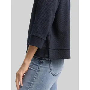 Structured Sweatshirt with 7/8 Sleeves Women Tom Tailor image-4