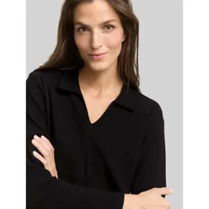 Camiseta estructurada con cuello polo mujer Tom Tailor Ottoman image-4