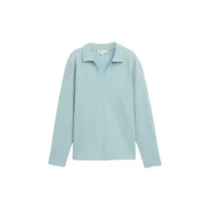Camiseta estructurada con cuello polo mujer Tom Tailor Ottoman image-0