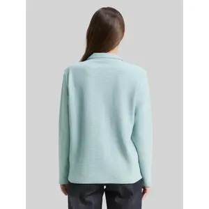 Camiseta estructurada con cuello polo mujer Tom Tailor Ottoman image-2
