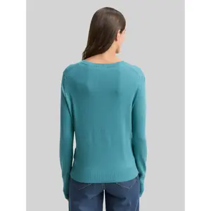 Knit Jumper with Decorative Button Detail on Sleeves Women Tom Tailor image-2