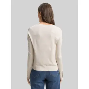 Knit Jumper with Decorative Button Detail on Sleeves Women Tom Tailor image-2