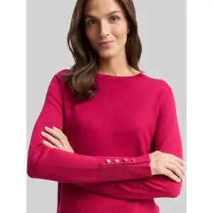 Knit Jumper with Decorative Button Detail on Sleeves Women Tom Tailor image-4