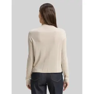 Women's Round Neck Cardigan with Hidden Button Placket Tom Tailor image-2