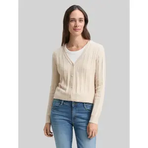 Women's ribbed cardigan Tom Tailor image-1