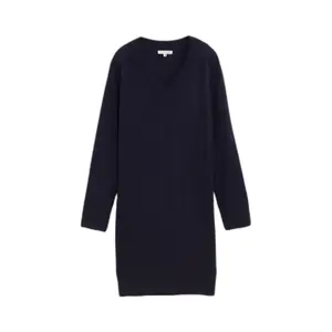 Women's V-Neck Knitted Sweater Dress Tom Tailor image-0