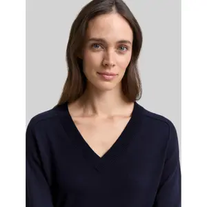 Women's V-Neck Knitted Sweater Dress Tom Tailor image-4