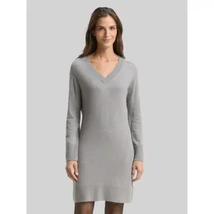 Women's V-Neck Knitted Sweater Dress Tom Tailor image-1