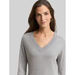Women's V-Neck Knitted Sweater Dress Tom Tailor image-4