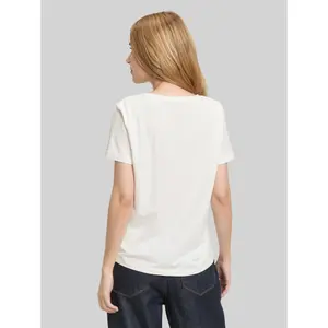 Women's T-Shirt with Floral Embroidery Tom Tailor image-2