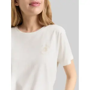 Women's T-Shirt with Floral Embroidery Tom Tailor image-4