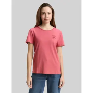 Women's T-Shirt with Floral Embroidery Tom Tailor image-1