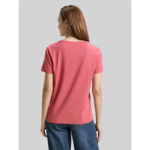 Women's T-Shirt with Floral Embroidery Tom Tailor image-2