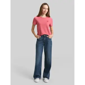 Women's T-Shirt with Floral Embroidery Tom Tailor image-3