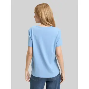 Women's T-Shirt with Floral Embroidery Tom Tailor image-2