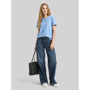 Women's T-Shirt with Floral Embroidery Tom Tailor image-3