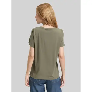 Women's T-Shirt with Floral Embroidery Tom Tailor image-2