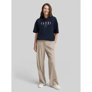 Illustrated Hooded Sweatshirt Women Tom Tailor image-3