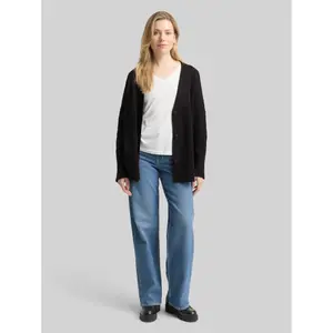 Lurex Jacquard Knit Cardigan for Women Tom Tailor image-3