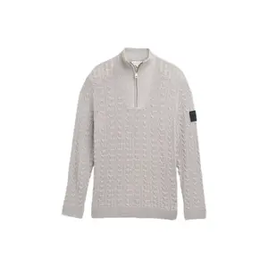 Twisted Knit High Collar Pullover Tom Tailor image-0