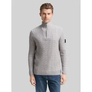 Twisted Knit High Collar Pullover Tom Tailor image-1