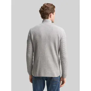 Twisted Knit High Collar Pullover Tom Tailor image-2