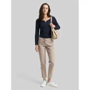 Low-rise women's trousers Tom Tailor Tapered relaxed image-1