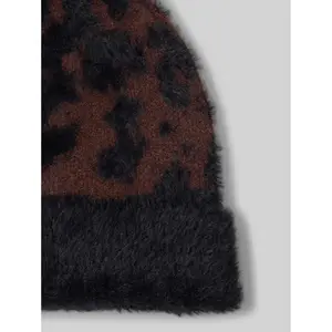 Knitted Leopard Print Beanie for Women Tom Tailor image-2