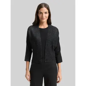 Short Glitter Effect Cardigan for Women Tom Tailor image-1