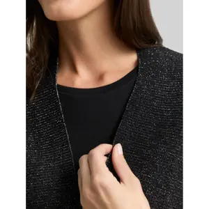 Short Glitter Effect Cardigan for Women Tom Tailor image-4