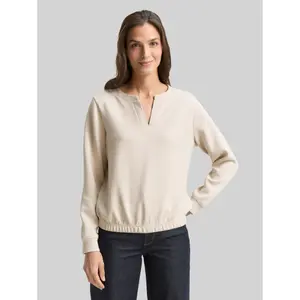 Women's V-Neck Scuba Sweatshirt Tom Tailor image-1