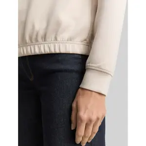 Women's V-Neck Scuba Sweatshirt Tom Tailor image-4