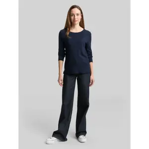 Basic Rundhalsstrickpulli Damen Tom Tailor image-3