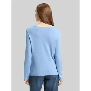 Basic Rundhalsstrickpulli Damen Tom Tailor image-2