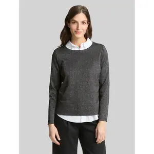 Glitter Effect Long Sleeve T-shirt, Women Tom Tailor image-1